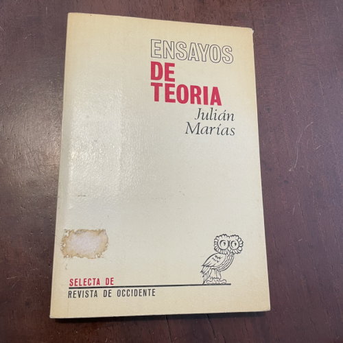 Portada del libro de Ensayos de teoría