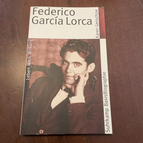 Portada del libro de Suhrkamp BasisBiographie Federico García Lorca (german)