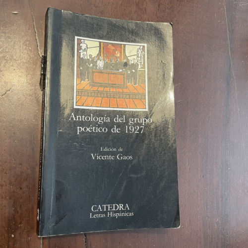 Portada del libro Antología del grupo poético de 1927