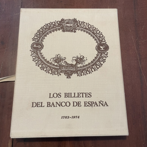 Portada del libro Los billetes del Banco de España 1782-1974