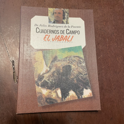 Portada del libro de Cuadernos de campo. El jabalí