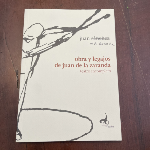 Portada del libro Obra y legajos de Juan de la Zaranda