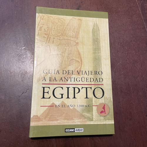 Portada del libro de Guía del viajero a la antigüedad. Egipto en el año 1200 a. C.