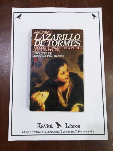 Portada del libro de Lazarillo de Tormes