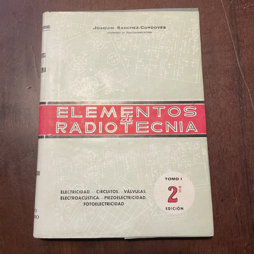 Portada del libro de Elementos de radiotecnia. Tomo I