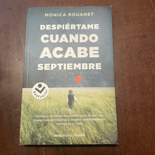 Portada del libro de Despiértame cuando acabe septiembre