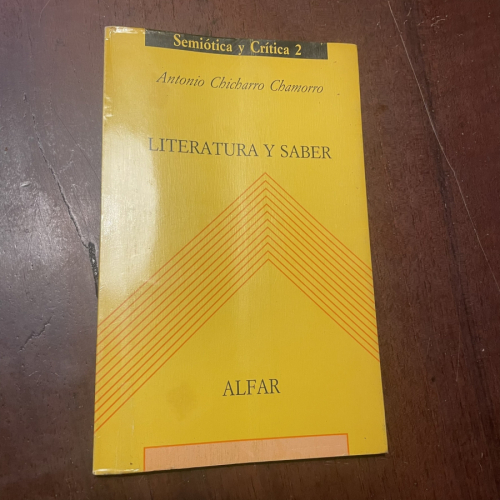 Portada del libro de Literatura y saber