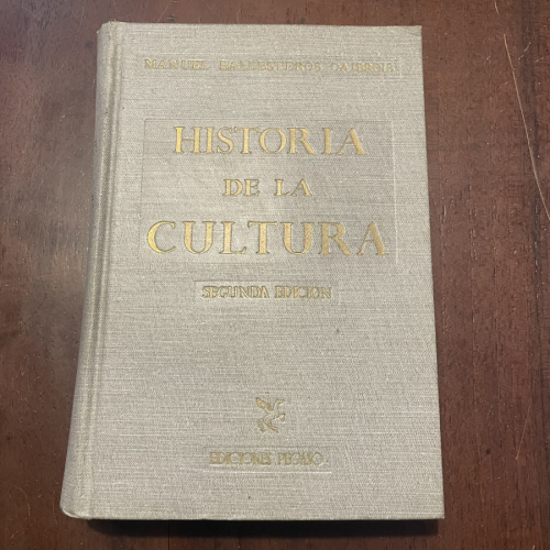 Portada del libro de Historia de la Cultura