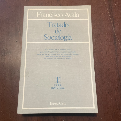 Portada del libro de Tratado de Sociología