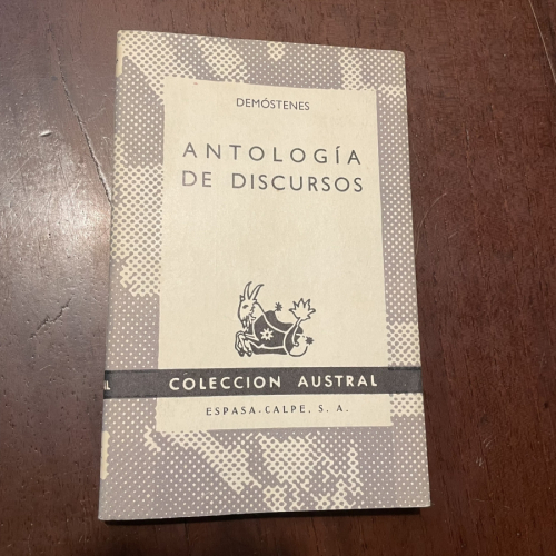 Portada del libro de Antología de discursos