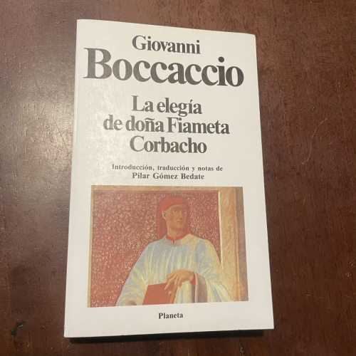 Portada del libro de La elegía de doña Fiameta Corbacho