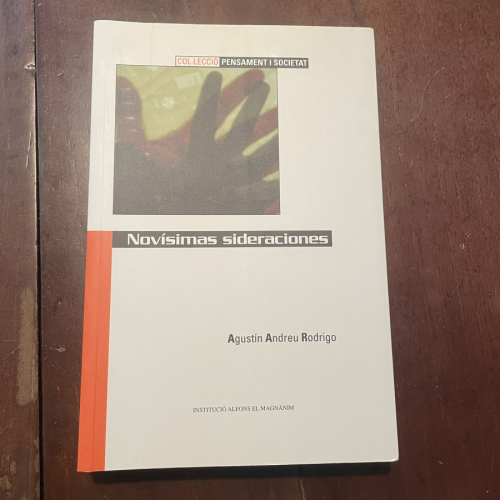 Portada del libro de Novísimas sideraciones