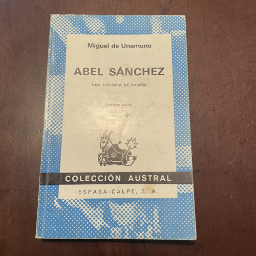 Portada del libro de Abel Sánchez