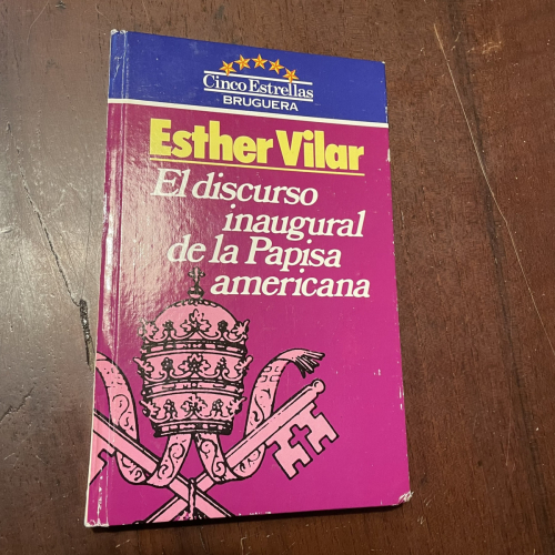 Portada del libro de El discurso inaugural de la Papisa americana