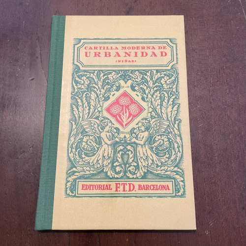Portada del libro de Cartilla moderna de urbanidad. Niñas (Facsímil 1929)