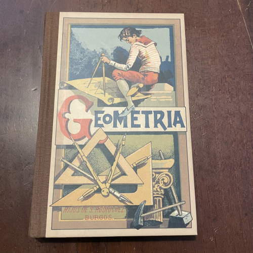 Portada del libro de Geometría (Facsímil 1911)
