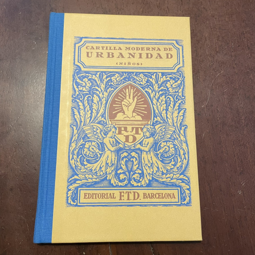 Portada del libro de Cartilla moderna de urbanidad. Niños (Facsímil 1929)