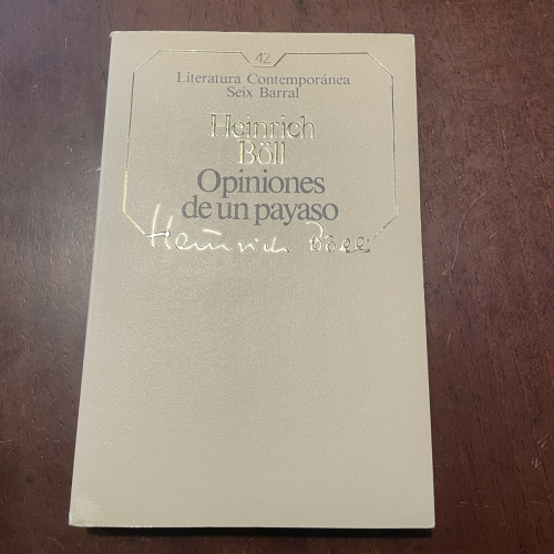 Portada del libro de Opiniones de un payaso