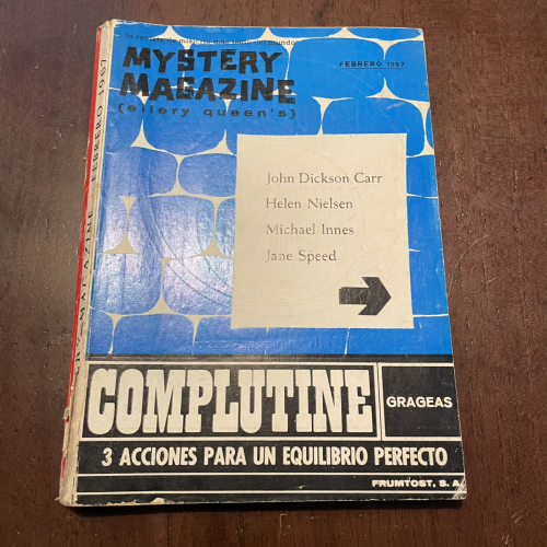 Portada del libro de Mystery Magazine Febrero 1967