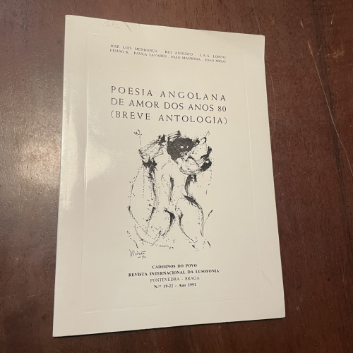 Portada del libro de Poesia angolana de amor dos anos 80 (breve antologia) (portugués)