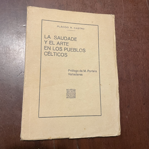 Portada del libro de Las audade y el arte en los pueblos célticos (galego)