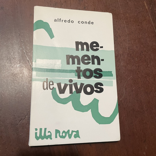 Portada del libro de Mementos de vivos (galego)