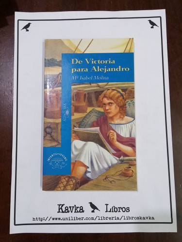 Portada del libro de De Victoria para Alejandro