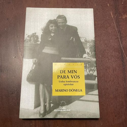 Portada del libro de De min para vós (galego)