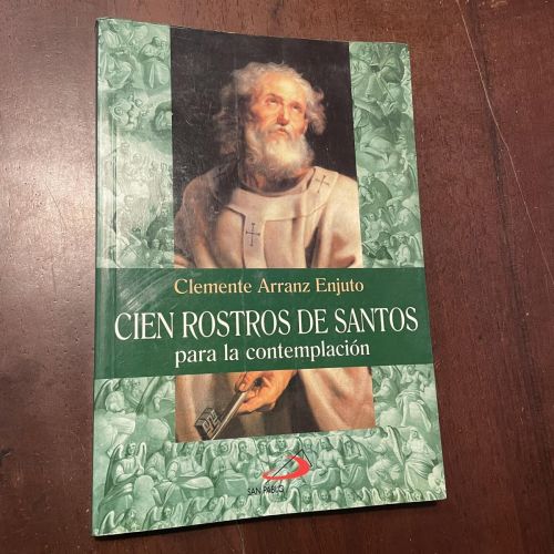 Portada del libro de Cien rostros de santos para la contemplación