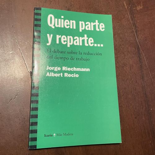 Portada del libro de Quien parte y reparte...