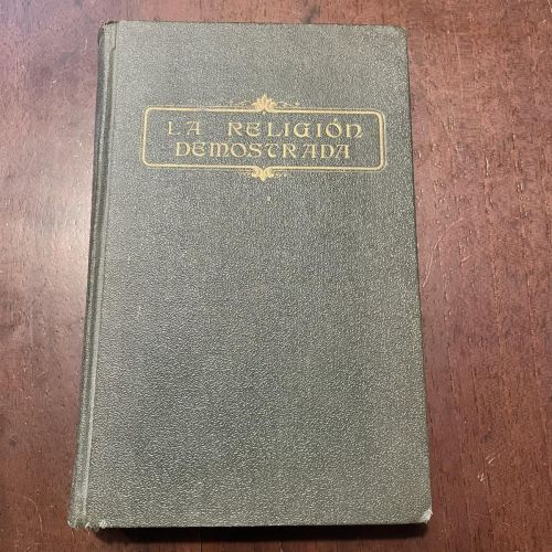 Portada del libro de La religión demostrada