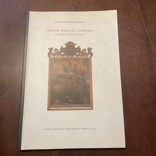 Portada del libro de Nuestra Señora de Covadonga del pintor Francisco Reiter