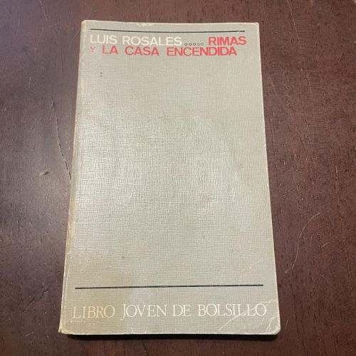 Portada del libro de Rimas y la casa encendida