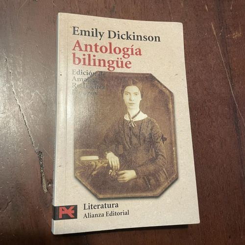 Portada del libro de Antología bilingüe