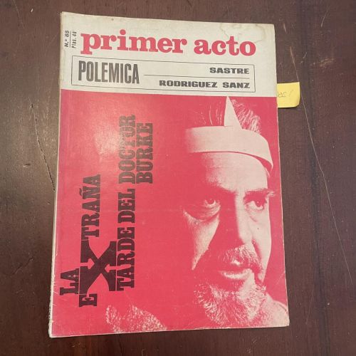 Portada del libro de Primer acto nº 85