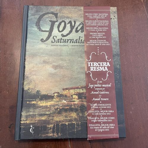 Portada del libro de Goya. Saturnalia