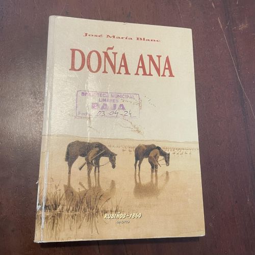 Portada del libro de Doña Ana