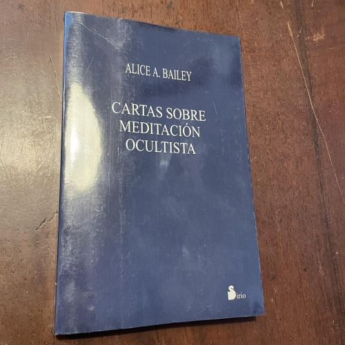 Portada del libro de Cartas sobre meditación ocultista