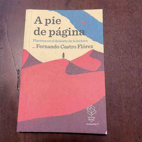 Portada del libro de A pie de página