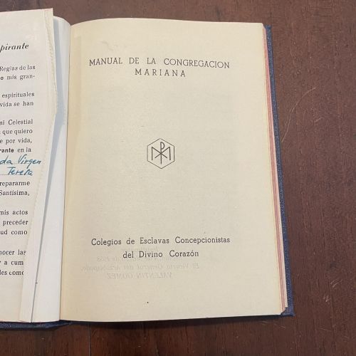 Portada del libro de Manual de congregación mariana