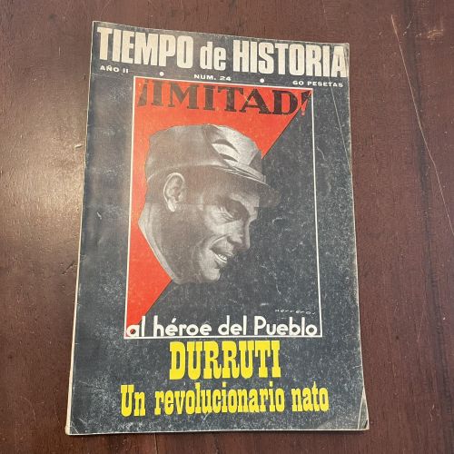 Portada del libro de Tiempo de historia nº 24. Durruti un revolucionario nato