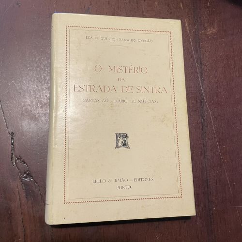 Portada del libro de O mistério da estrada de Sintra (portugués)