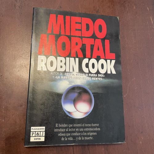 Portada del libro de Miedo mortal