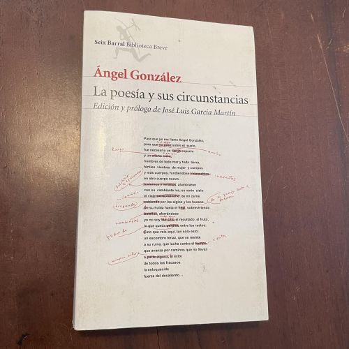 Portada del libro de La poesía y sus circunstancias