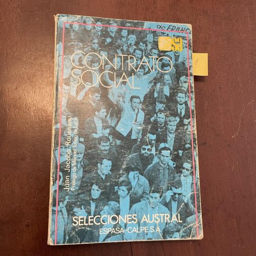 Portada del libro de Contrato social