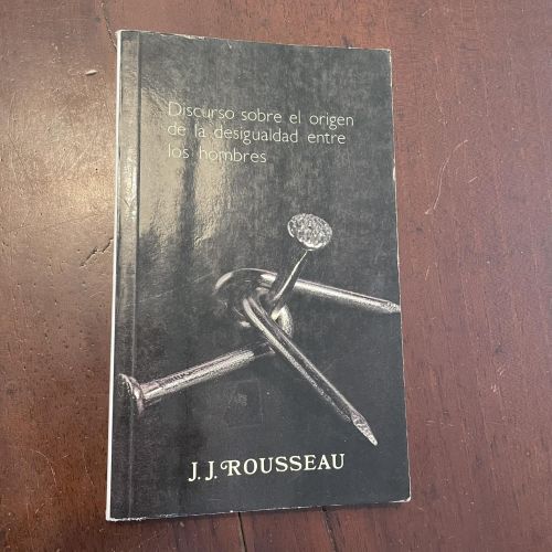 Portada del libro de Discurso sobre el origen de la desigualdad entre los hombres
