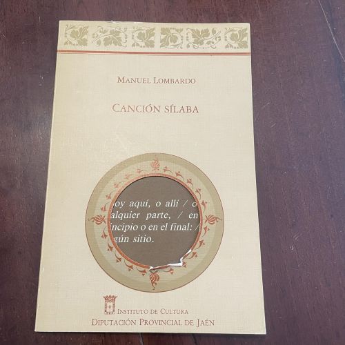 Portada del libro de Canción sílaba