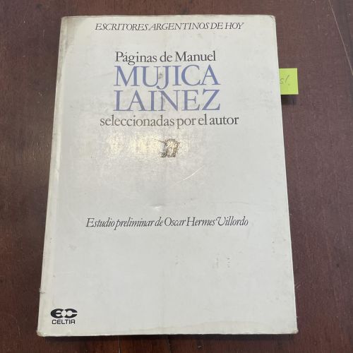 Portada del libro de Páginas de Manuel Mujica Lainez seleccionadas por el autor