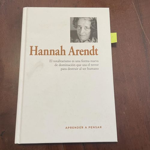 Portada del libro de Hannah Arendt