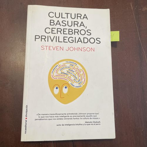Portada del libro de Cultura basura, cerebros privilegiados
